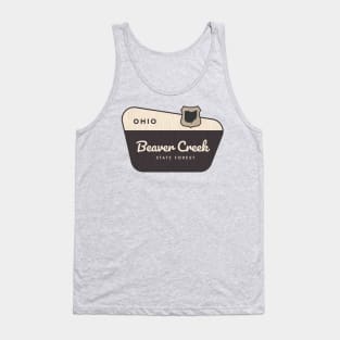 Beaver Creek State Forest Ohio Welcome Sign Tank Top